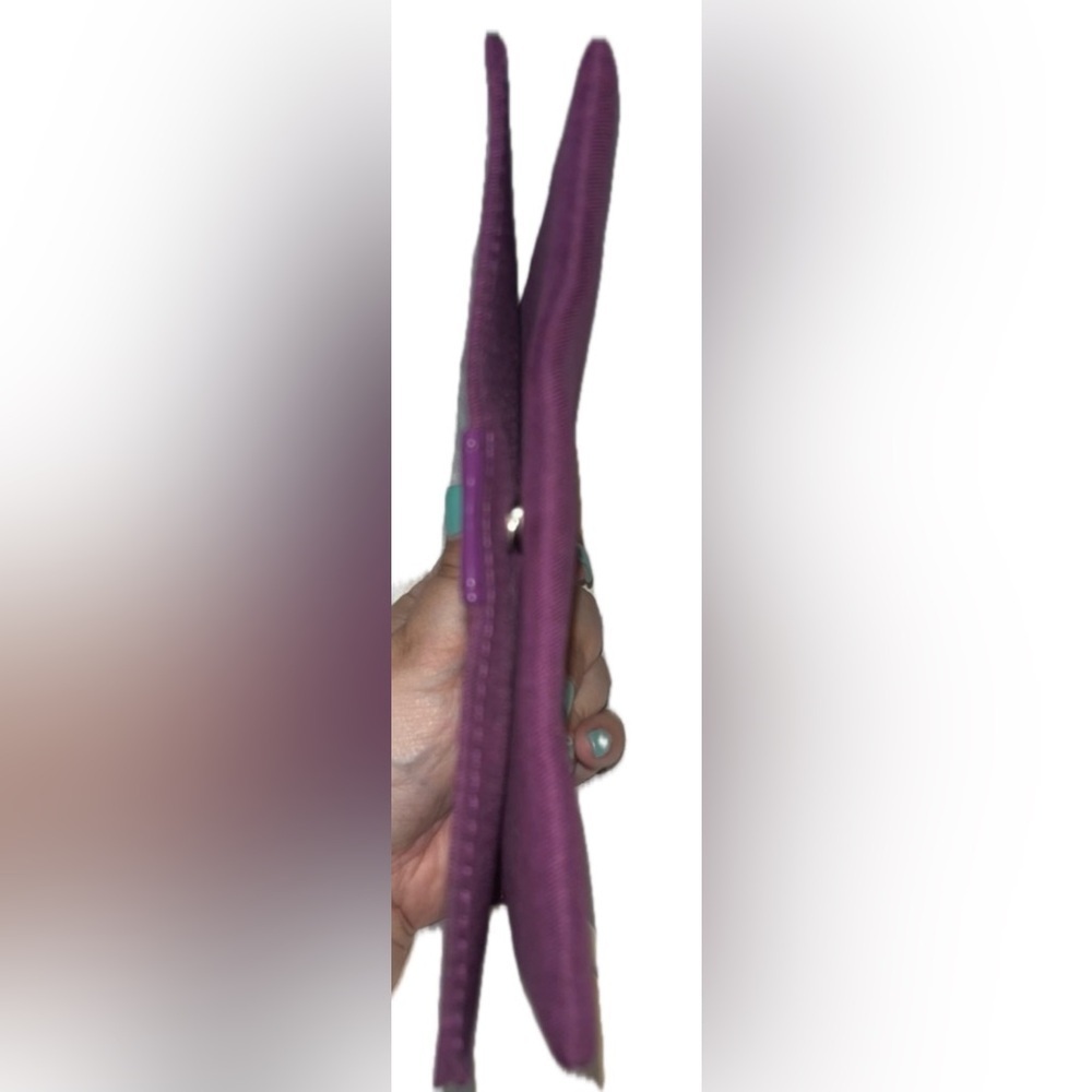 Yves Saint Laurent Purple Soft Suede Fabric Travel Bag- Pouch -Wallet Case - Picture 14 of 16
